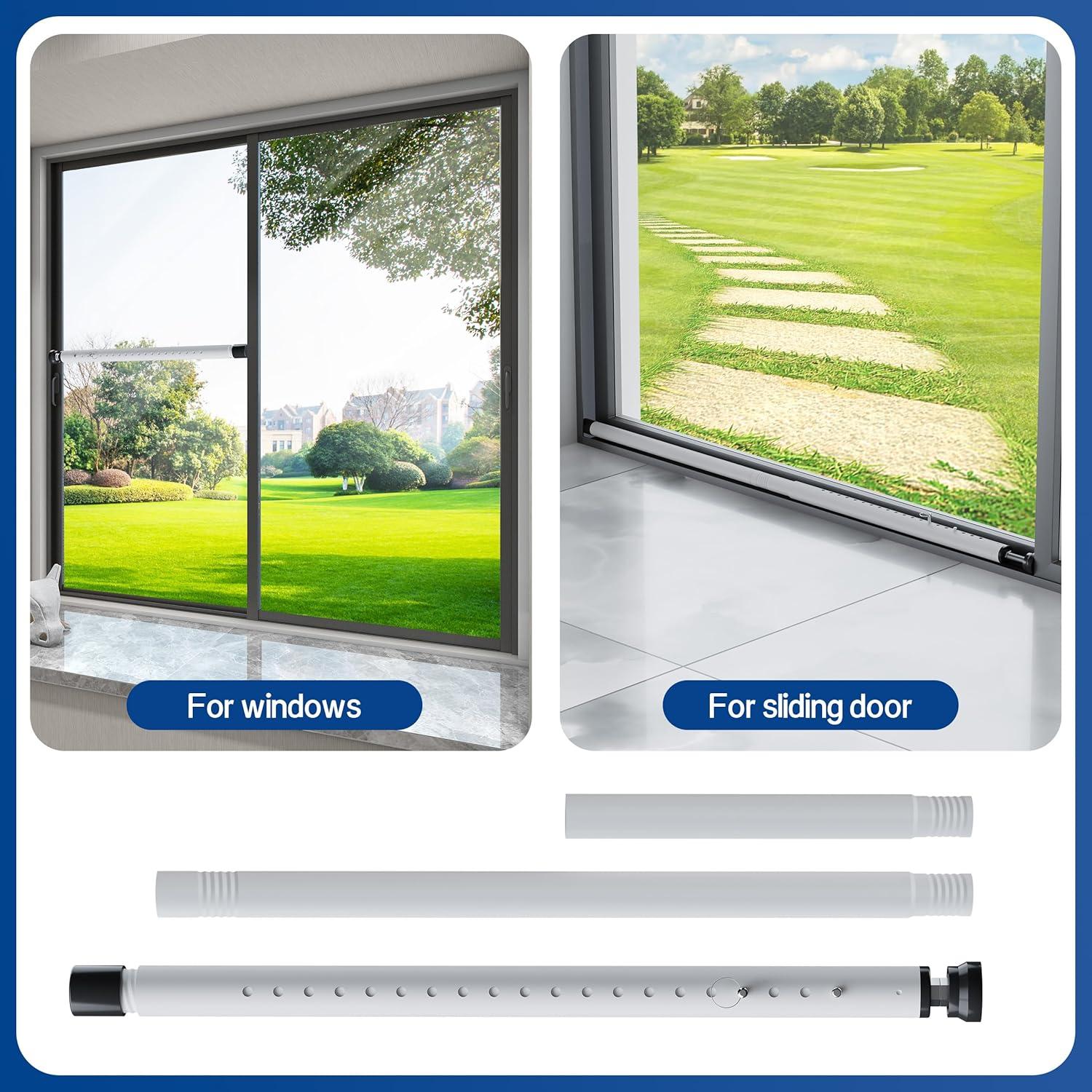 Barra de Seguridad Ajustable WooFog para Puertas y Ventanas 43-127 cm