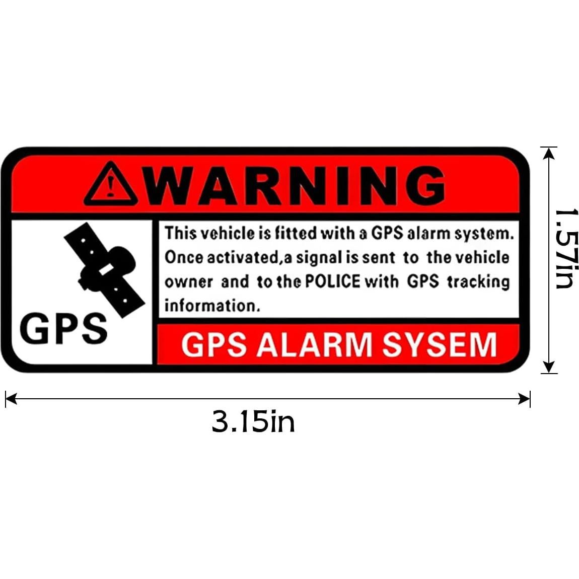 Calcomanías de Advertencia para Automóviles Osilly 3 Piezas