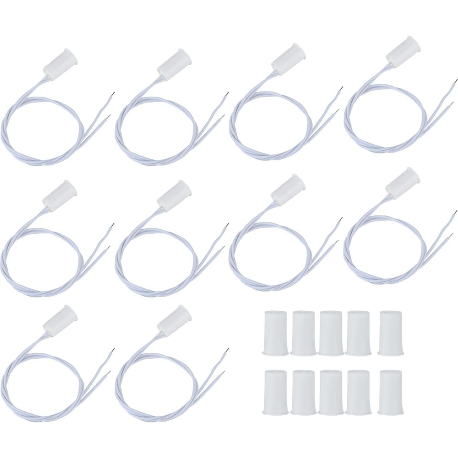 Sensor de Contacto de Puerta y Ventana con Cable Haosie 10pcs
