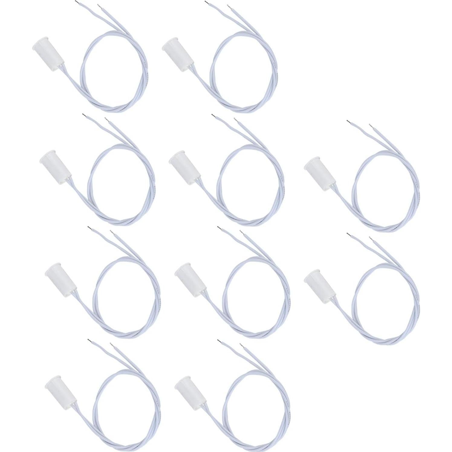 Sensor de Contacto de Puerta y Ventana con Cable Haosie 10pcs