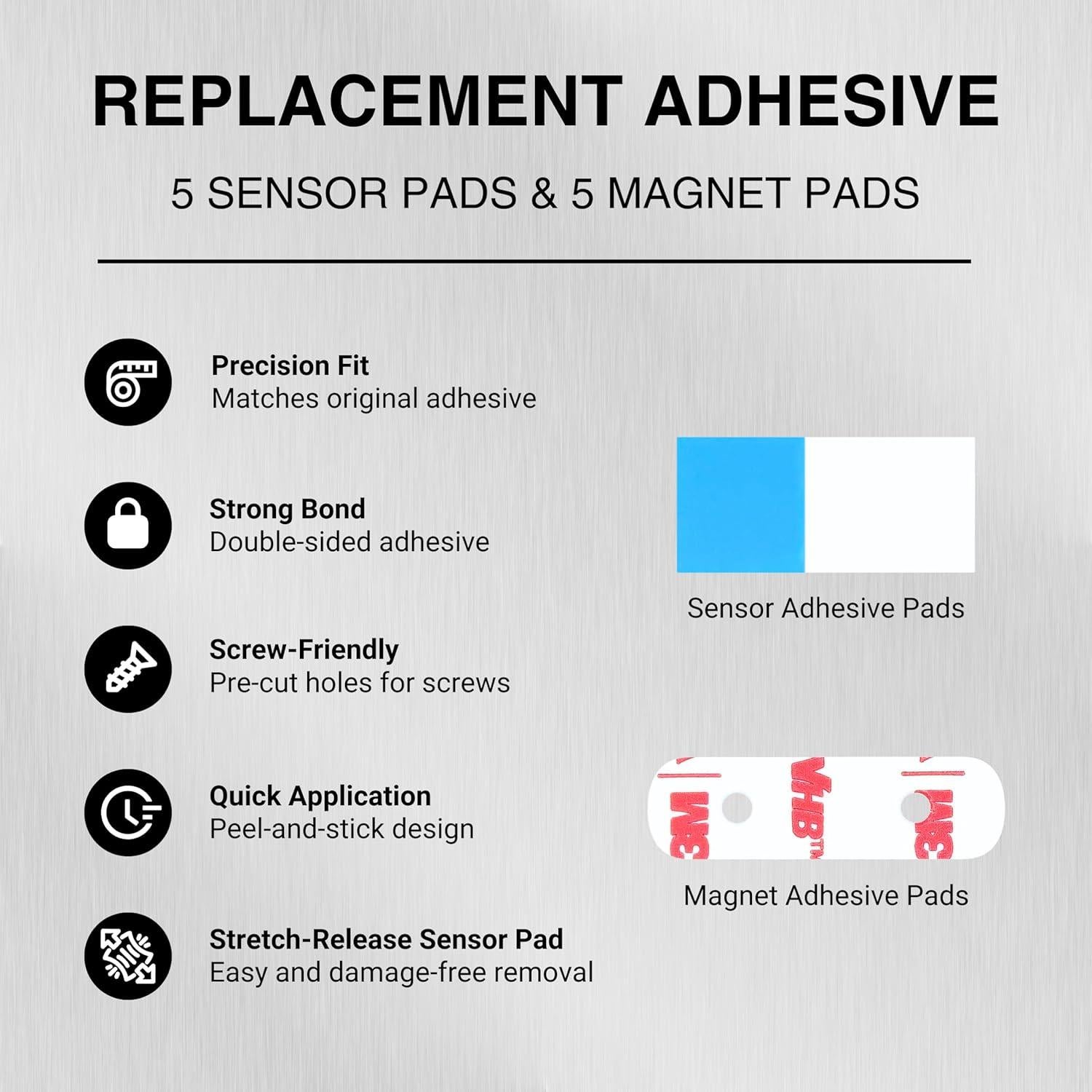 Adhesivo Doble Cara Fuerte SimpliSafe - 10 Almohadillas
