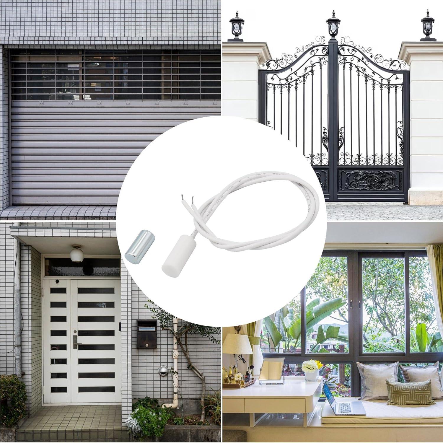 10 Sensores de Contacto Magnético FOCMKEAS NC para Alarma