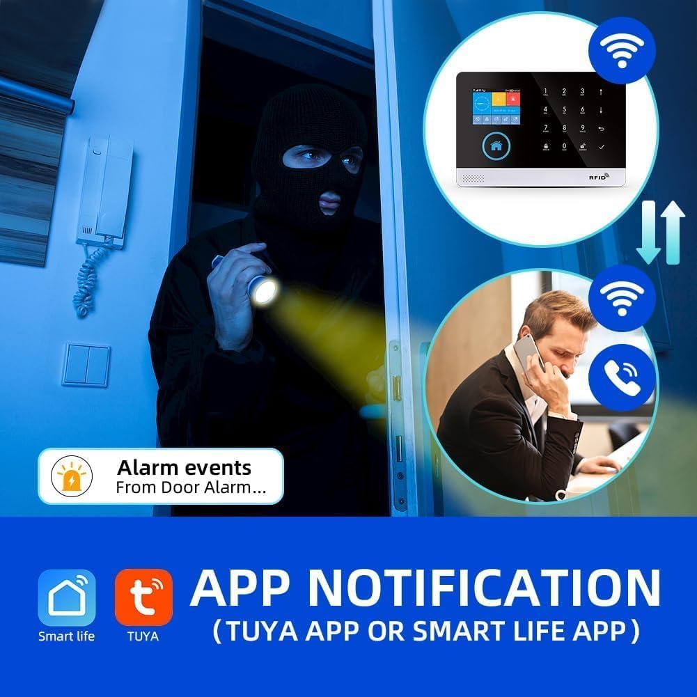 Sistema de Alarma Inalámbrico LWOHSI con Cámara HD 4G/WiFi
