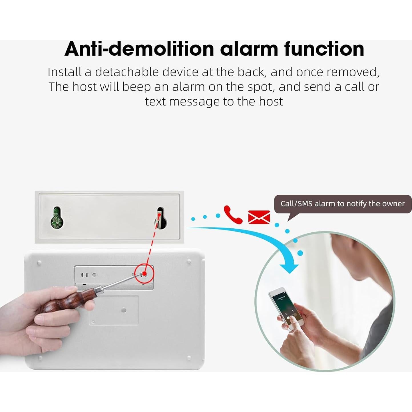 Sistema de Alarma Inalámbrico LWOHSI con Cámara HD 4G/WiFi
