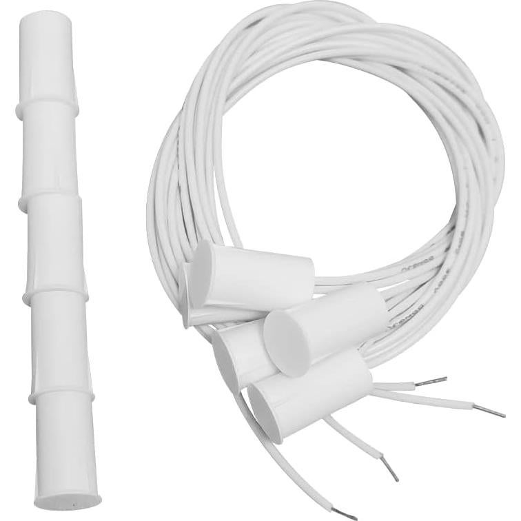 Paquete de 5 Contactos Magnéticos WESUA para Alarma NC 9.53 mm