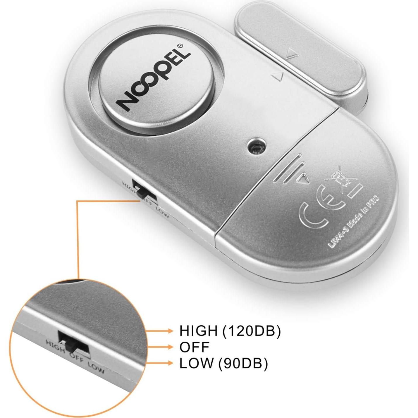 Alarma de Puerta y Ventana NOOPEL 120dB y 90dB - 2 Piezas