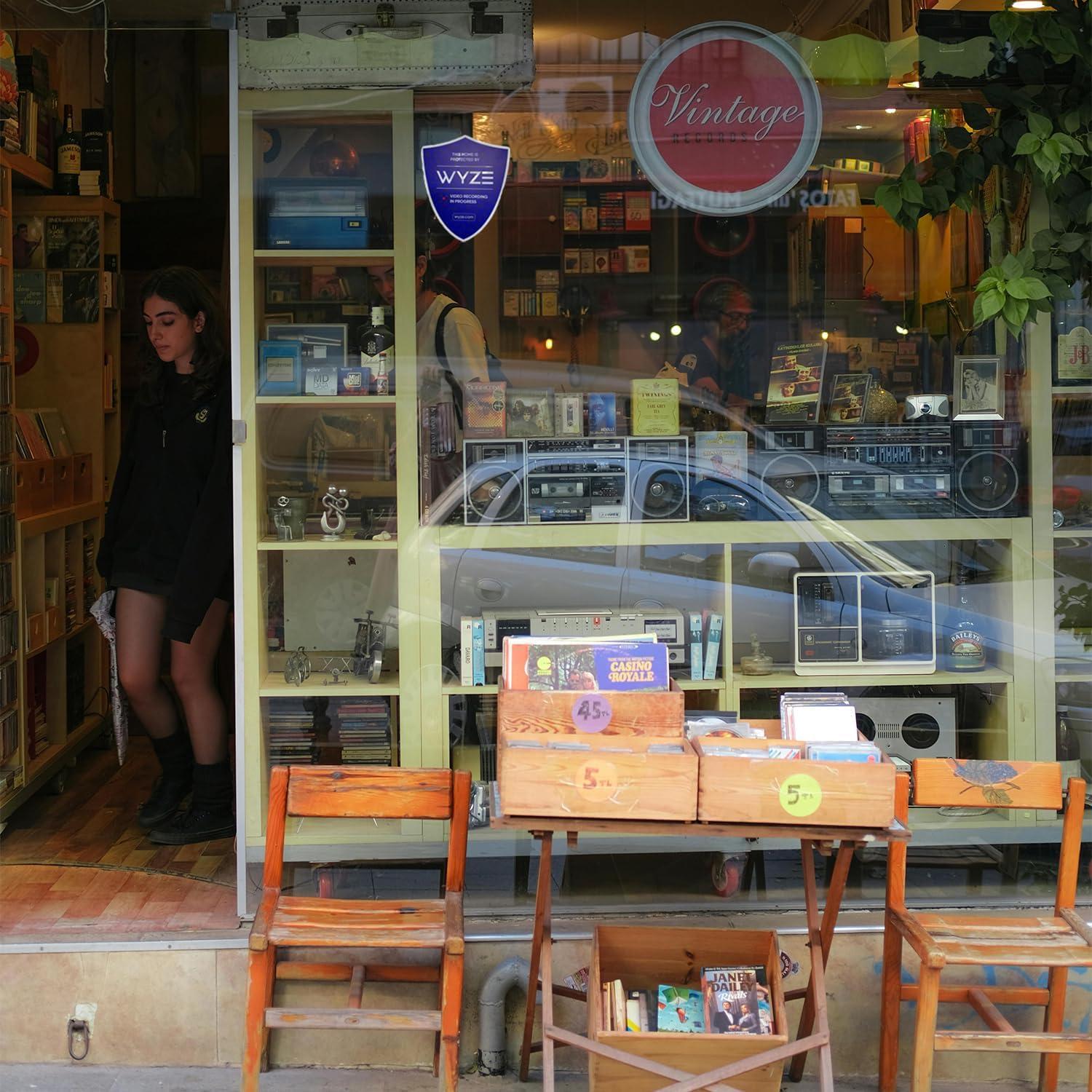 Pegatinas de Seguridad Reflectantes Wyze - 2 Tamaños Impermeables