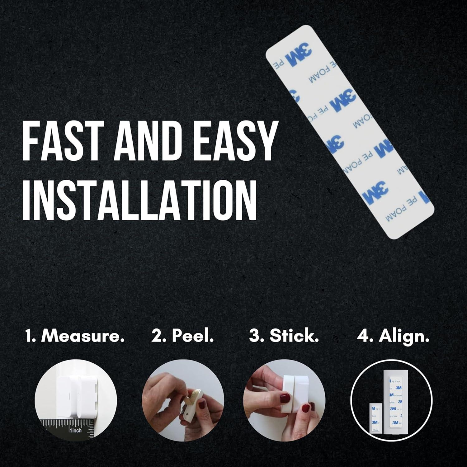 Adhesivos de Montaje Doble Cara 3M para Sensores EUFY - Paquete de 10
