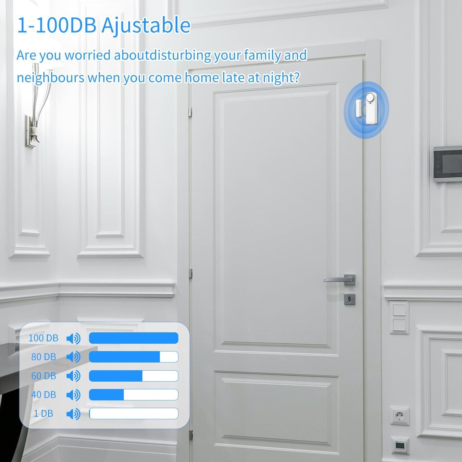 Sensor de Puerta y Ventana WiFi Farylink DSA-01 con Timbre