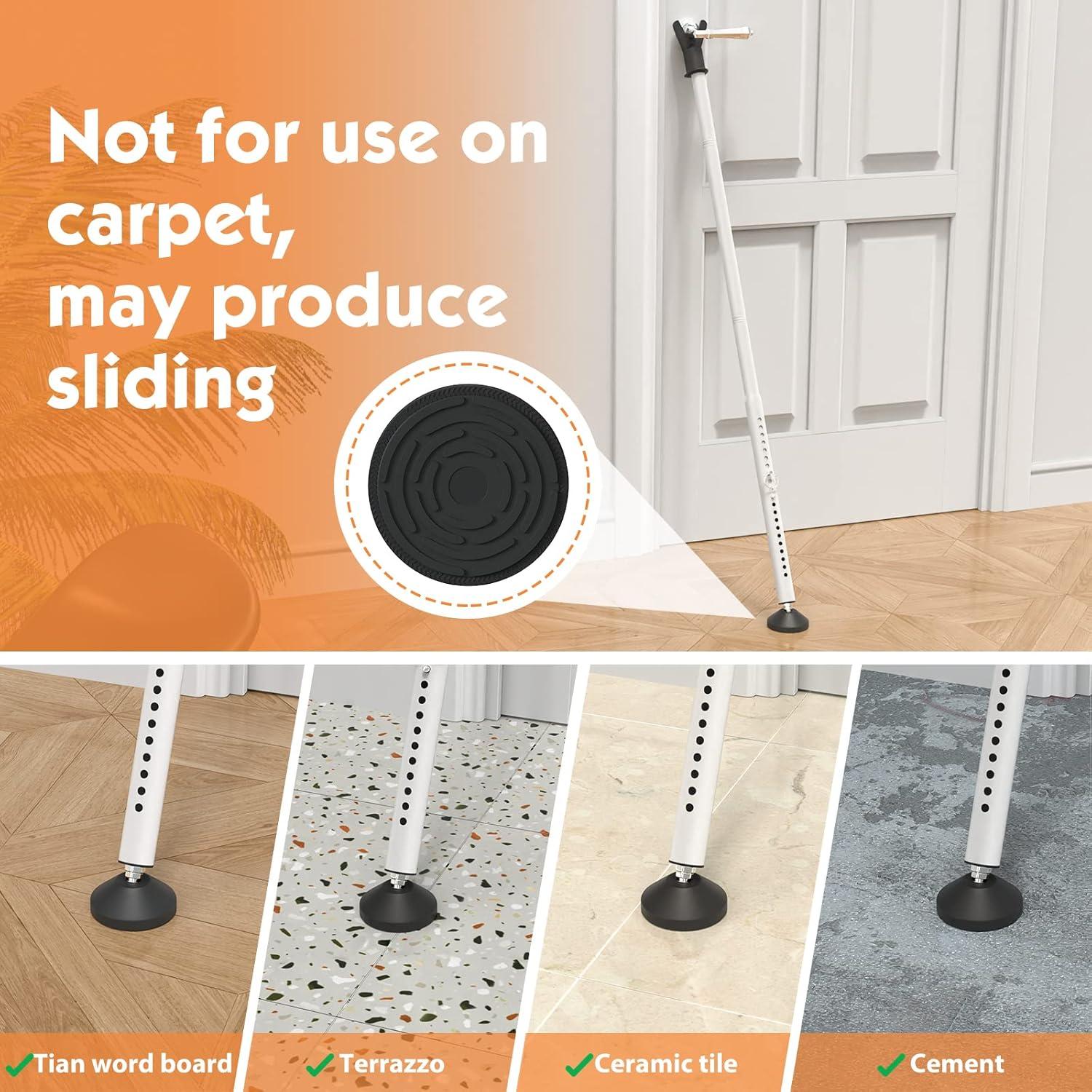 Barra de Seguridad para Puertas Correderas YeYeBest 124.46 cm - 2 Paquete