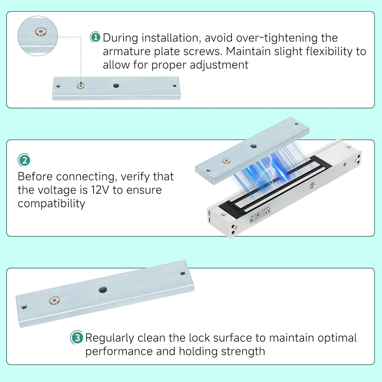 Sistema de Control de Acceso RFID Dreamtrue 600 lbs Electromagnético