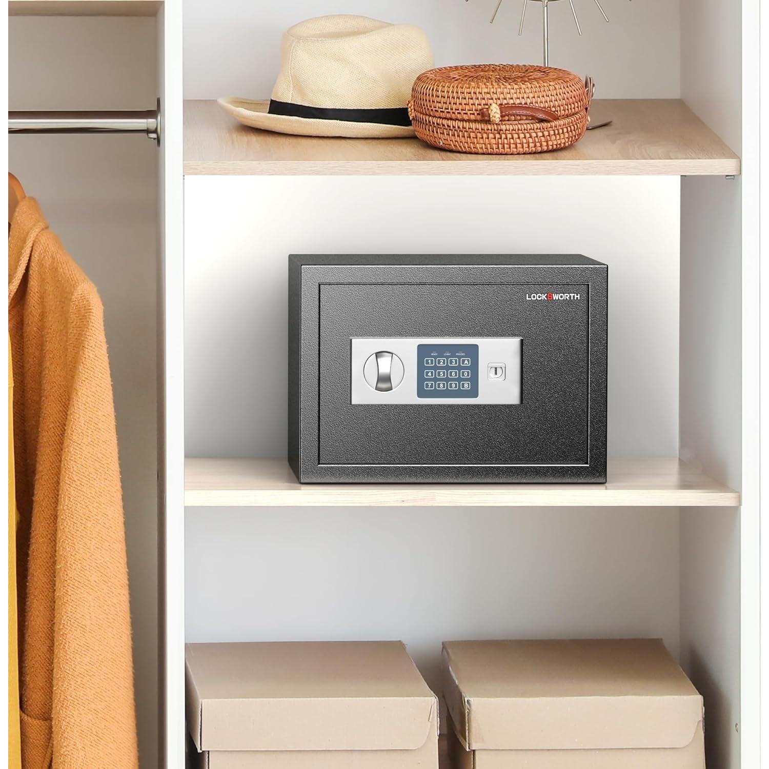 Caja de Seguridad Digital Locksworth 0.6 Pies Cúbicos Negra