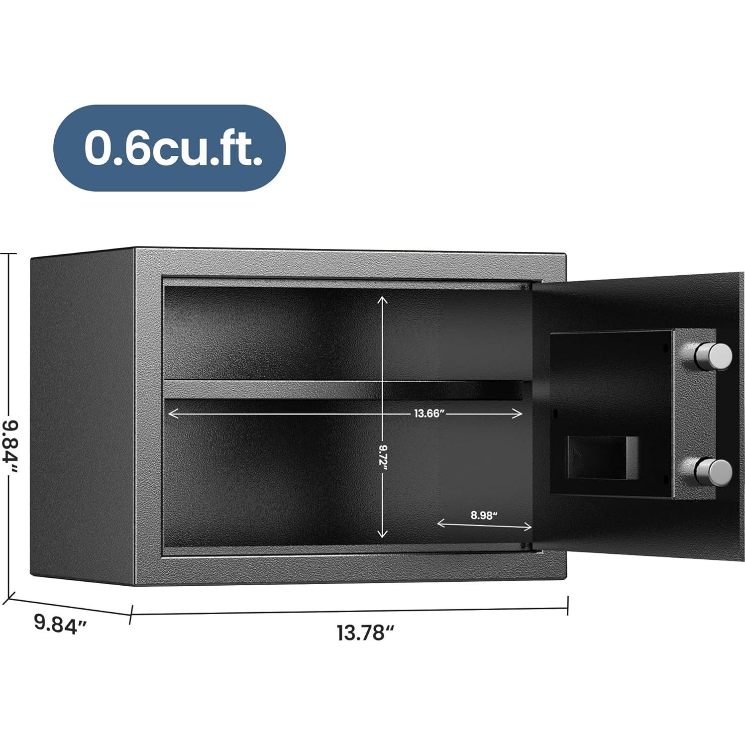 Caja de Seguridad Digital Locksworth 0.6 Pies Cúbicos Negra