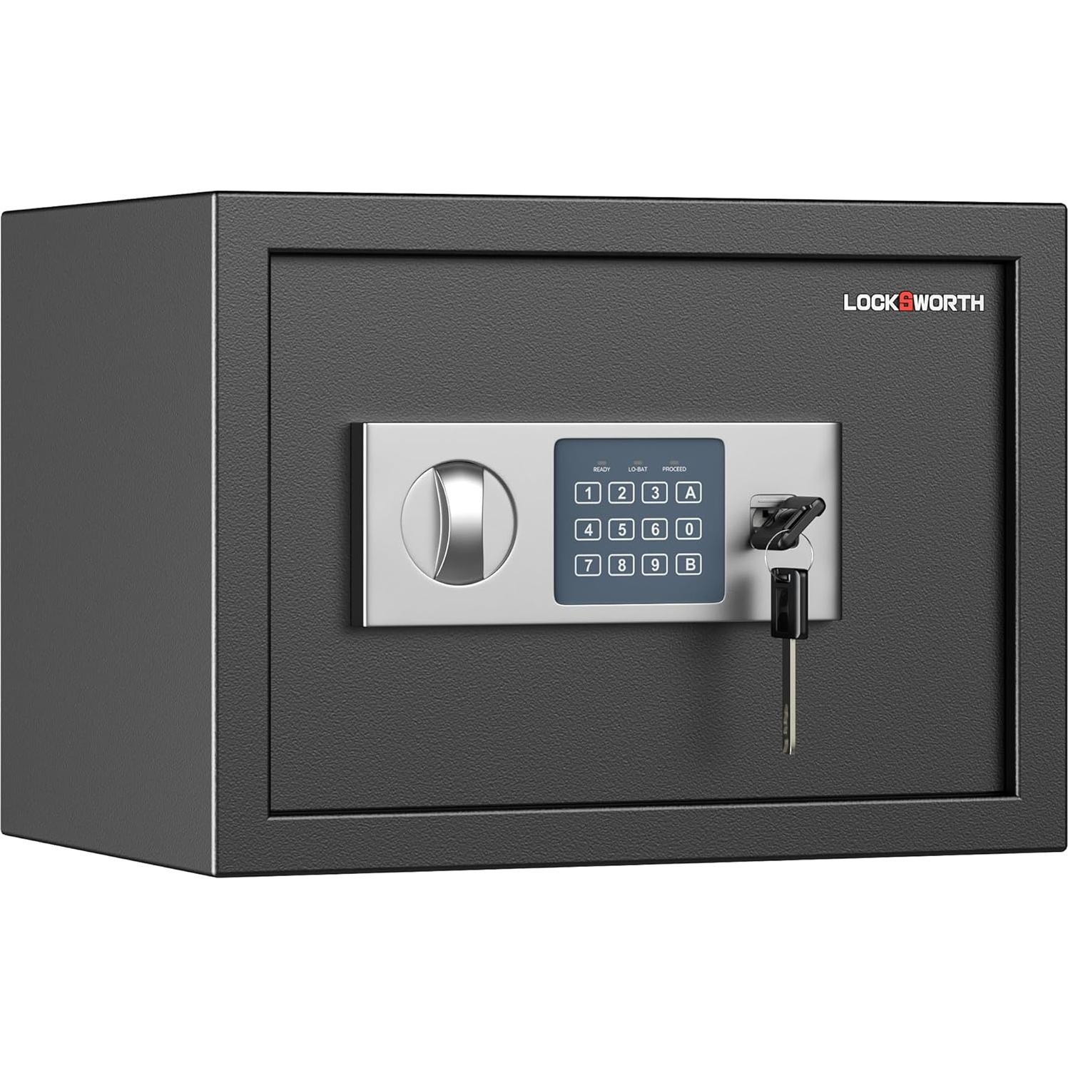 Caja de Seguridad Digital Locksworth 0.6 Pies Cúbicos Negra