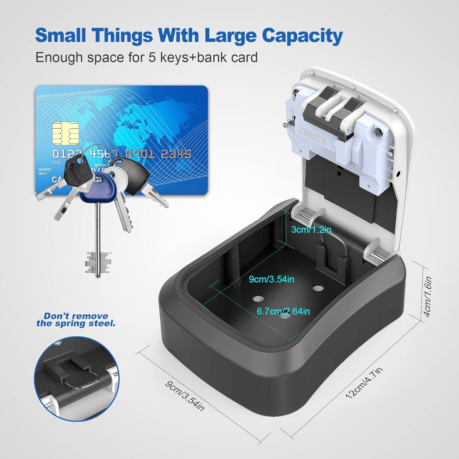 Caja de Llave Vazioyar con Cerradura de Combinación 4 Dígitos