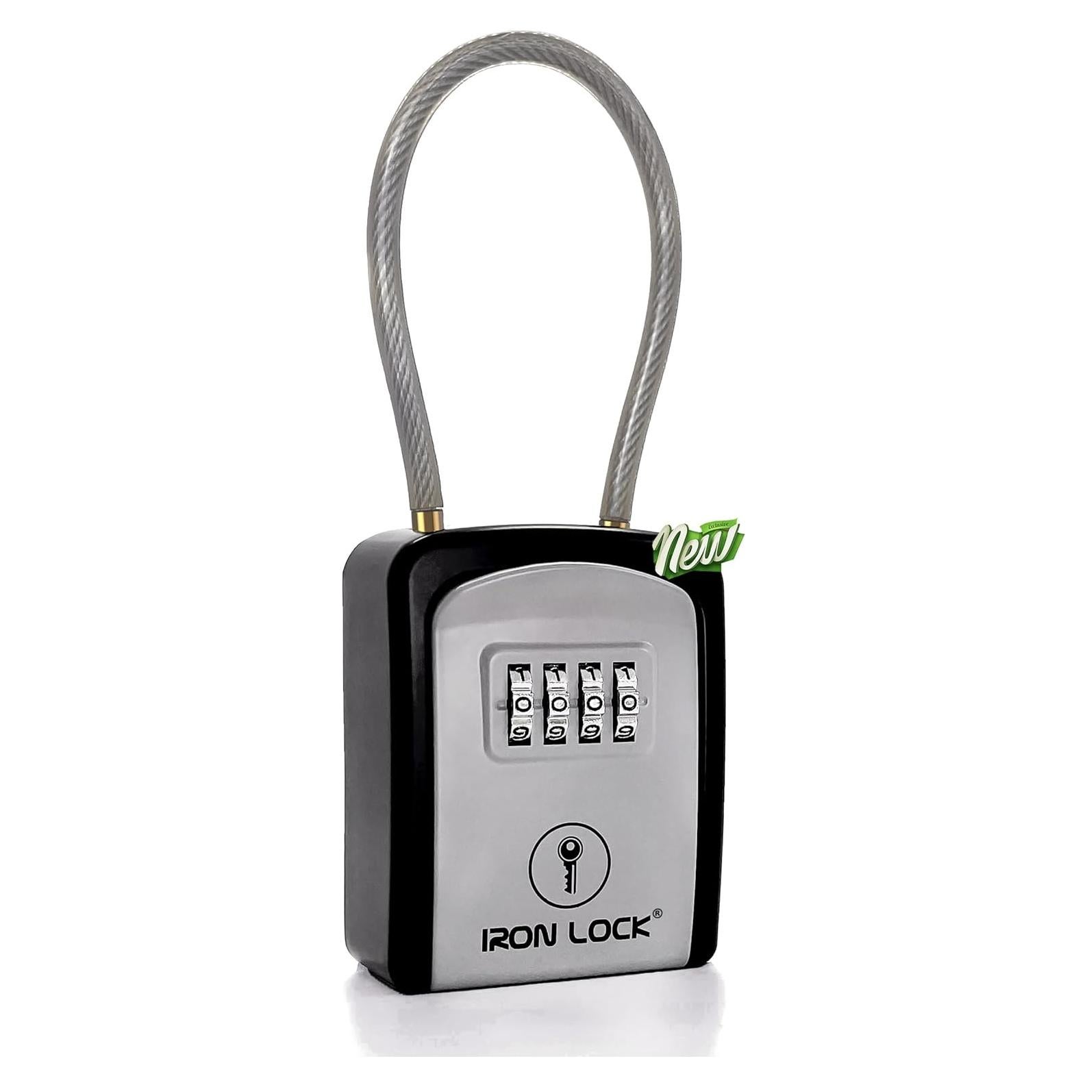 Caja de Llave Portátil Iron Lock® con Grillete Removible 4 Dígitos