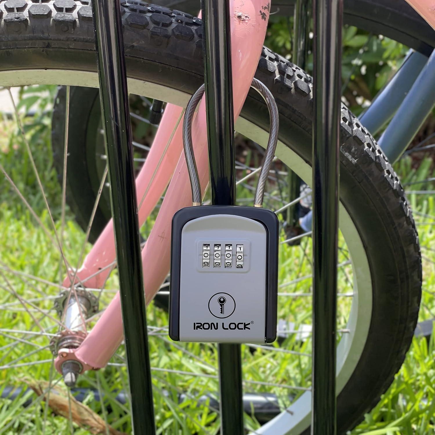 Caja de Llave Portátil Iron Lock® con Grillete Removible 4 Dígitos