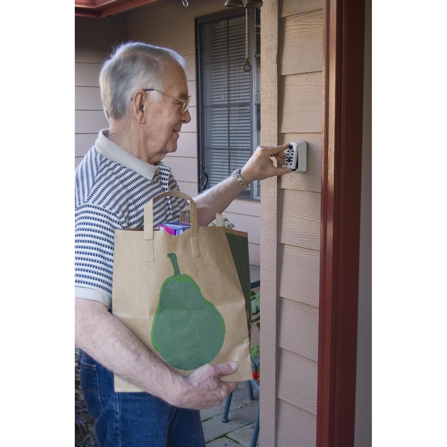 Caja de Llaves Kidde 001413 Slimline Combinación 2 Llaves Blanca