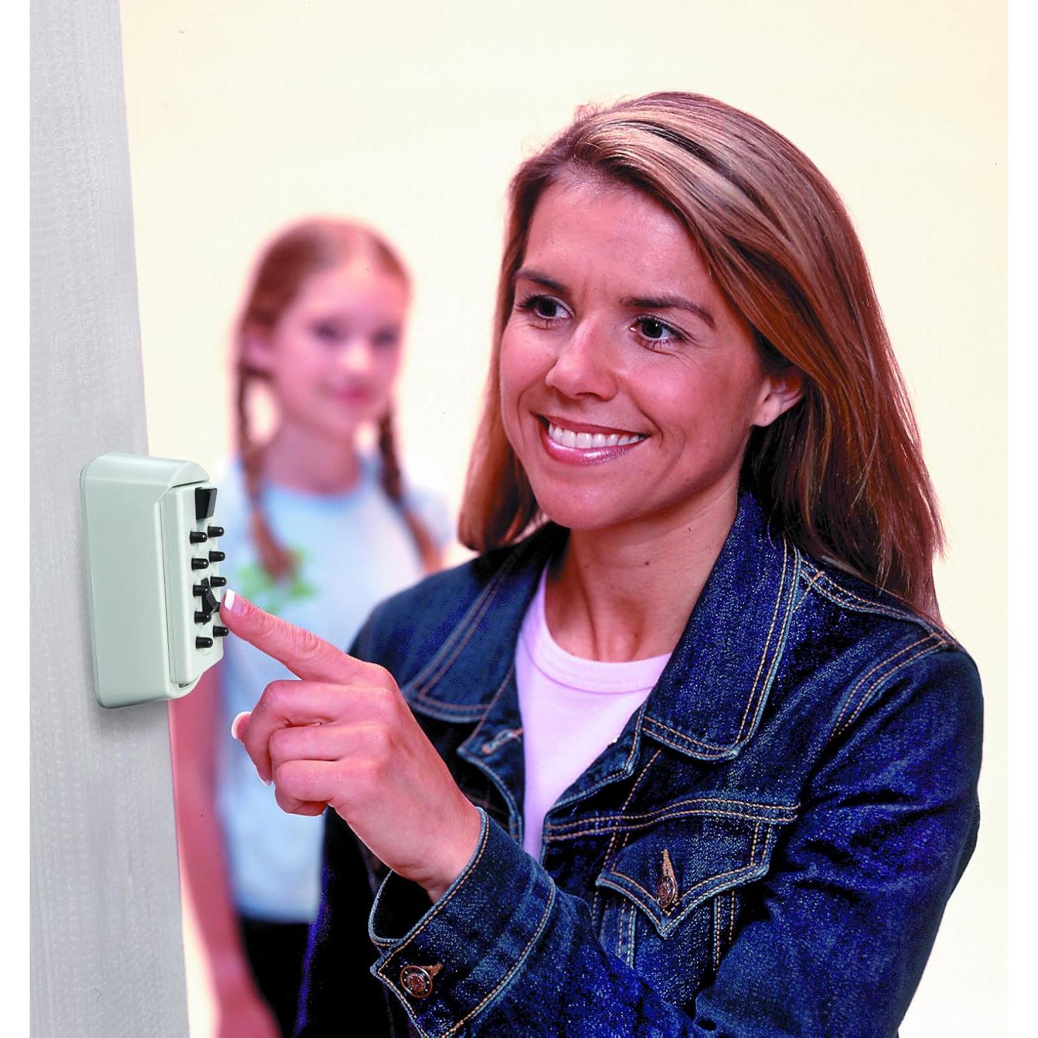 Caja de Llaves Kidde 001413 Slimline Combinación 2 Llaves Blanca