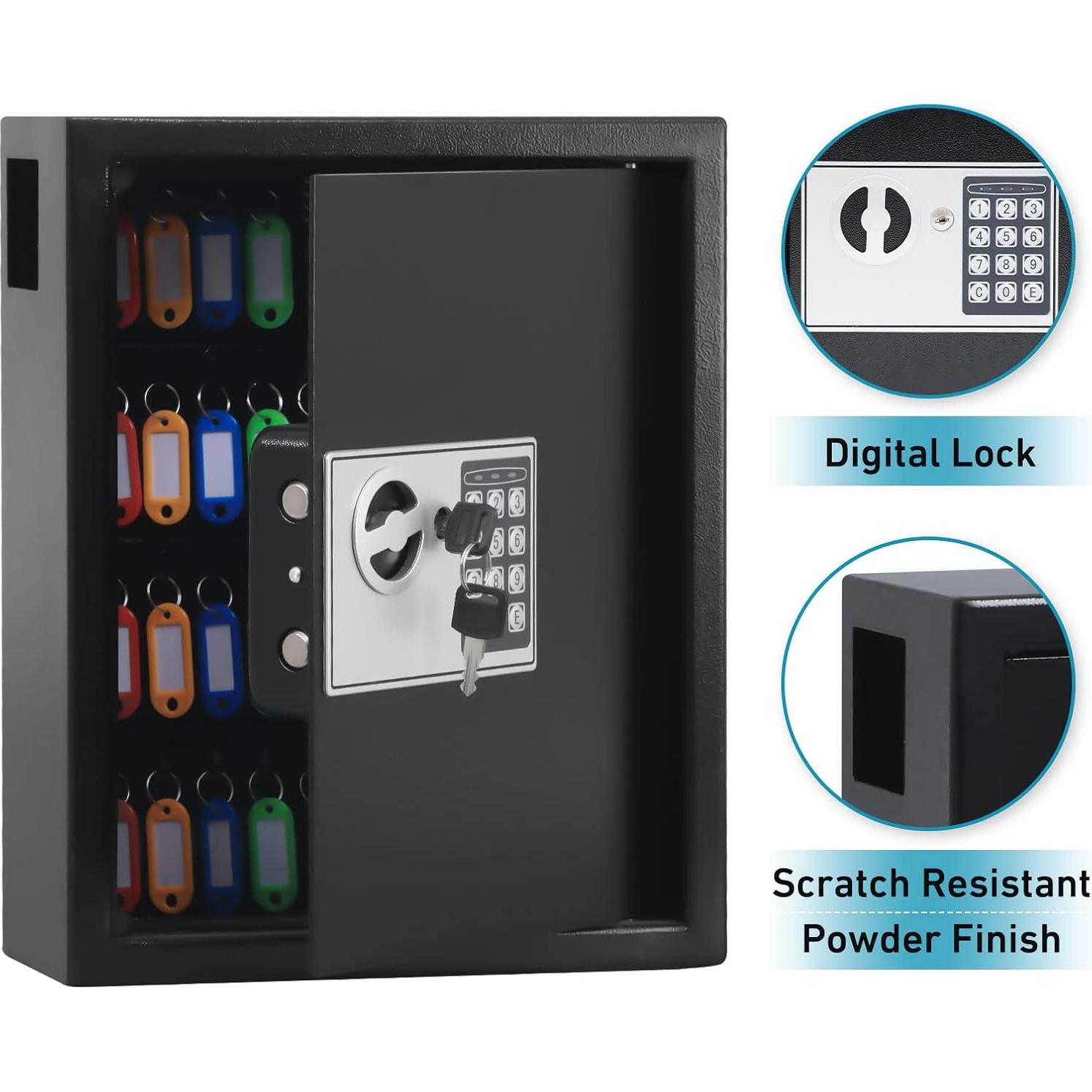 Caja Fuerte Digital para Llaves KYODOLED 40 Llaves Negra