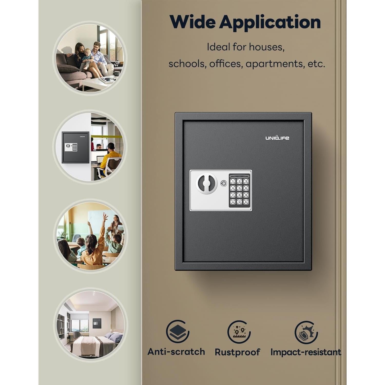 Armario de Llaves Uniclife 70 Posiciones con Cerradura Digital