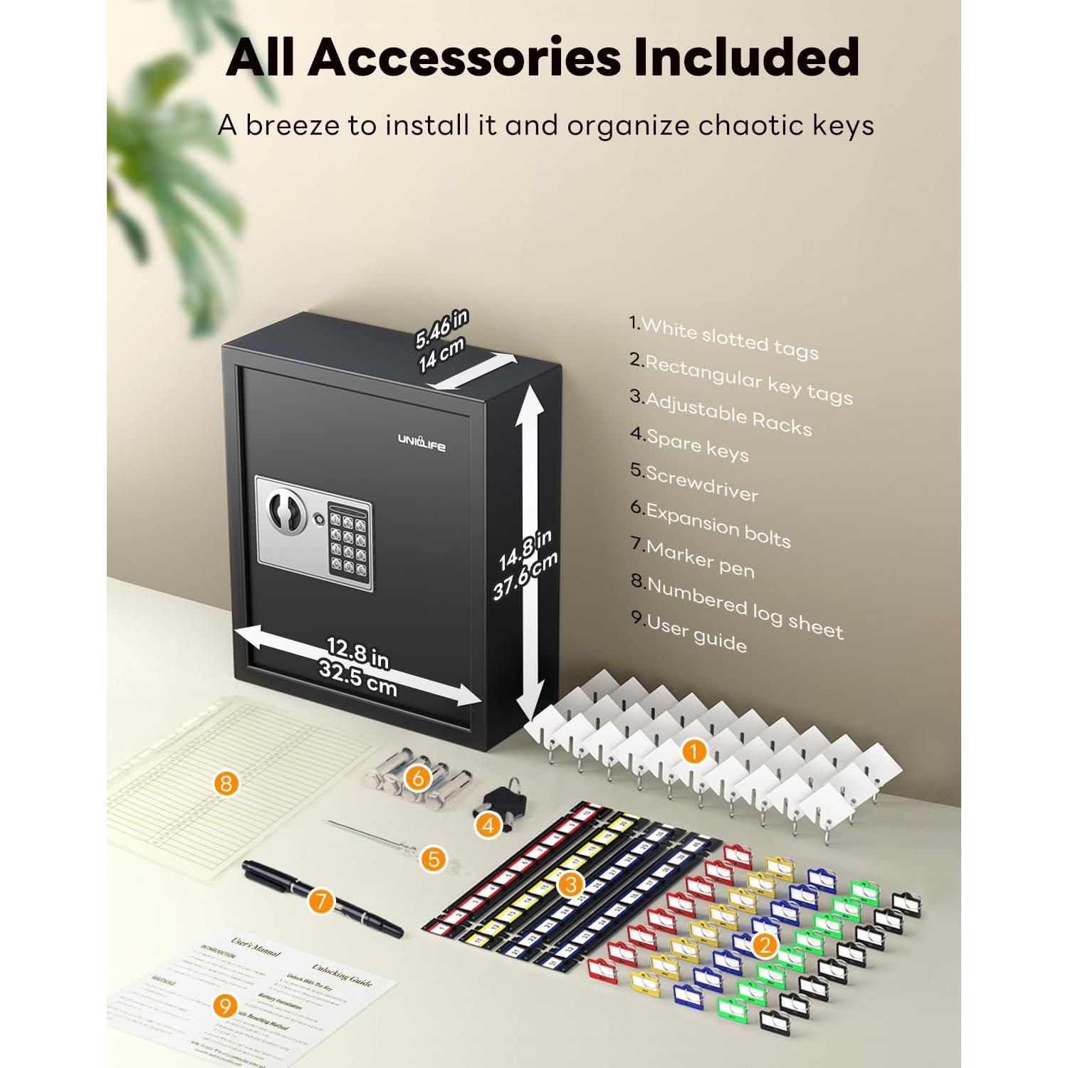 Armario de Llaves Uniclife 70 Posiciones con Cerradura Digital