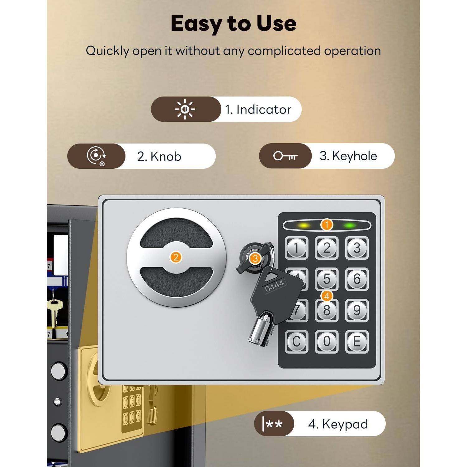 Armario de Llaves Uniclife 70 Posiciones con Cerradura Digital