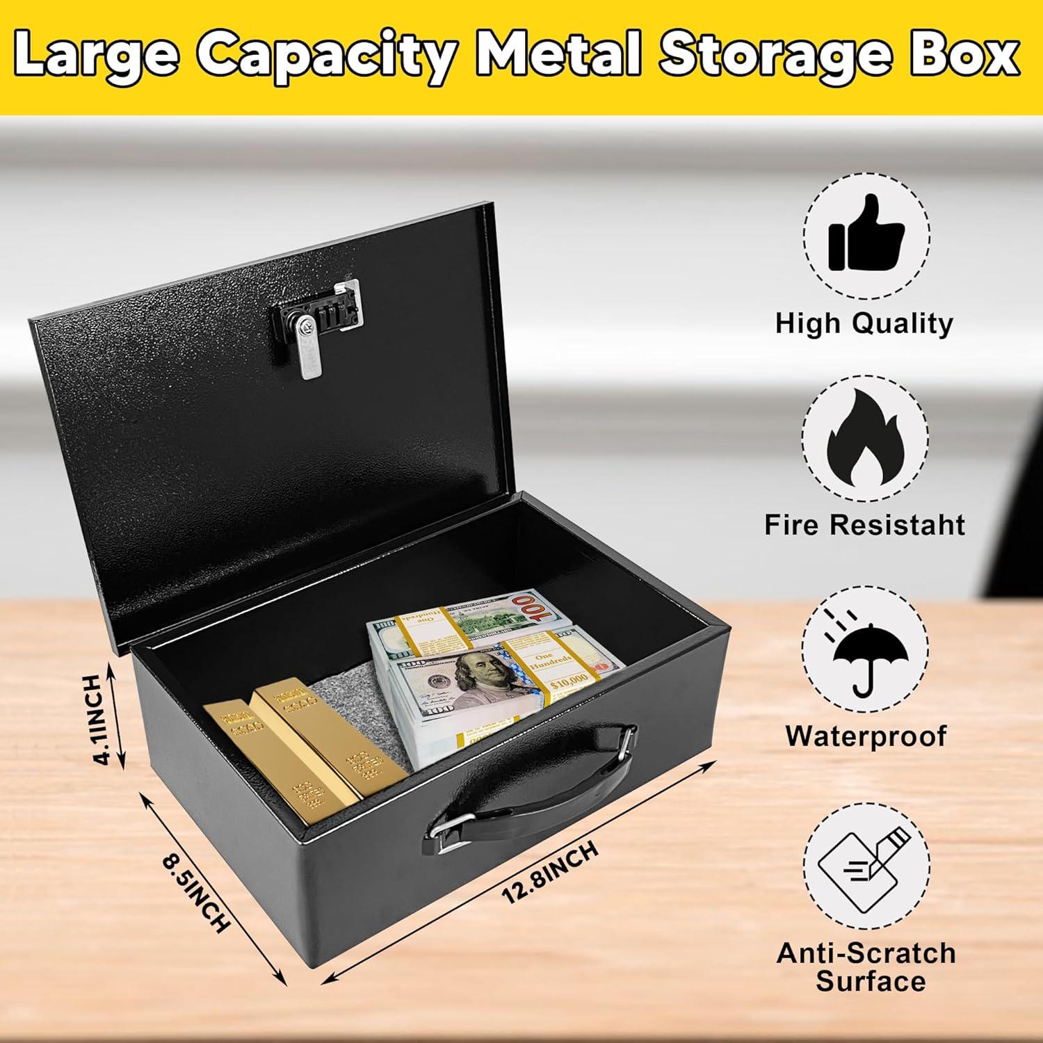 Caja de Seguridad a Prueba de Fuego YIYITOOLS VK018 2kg