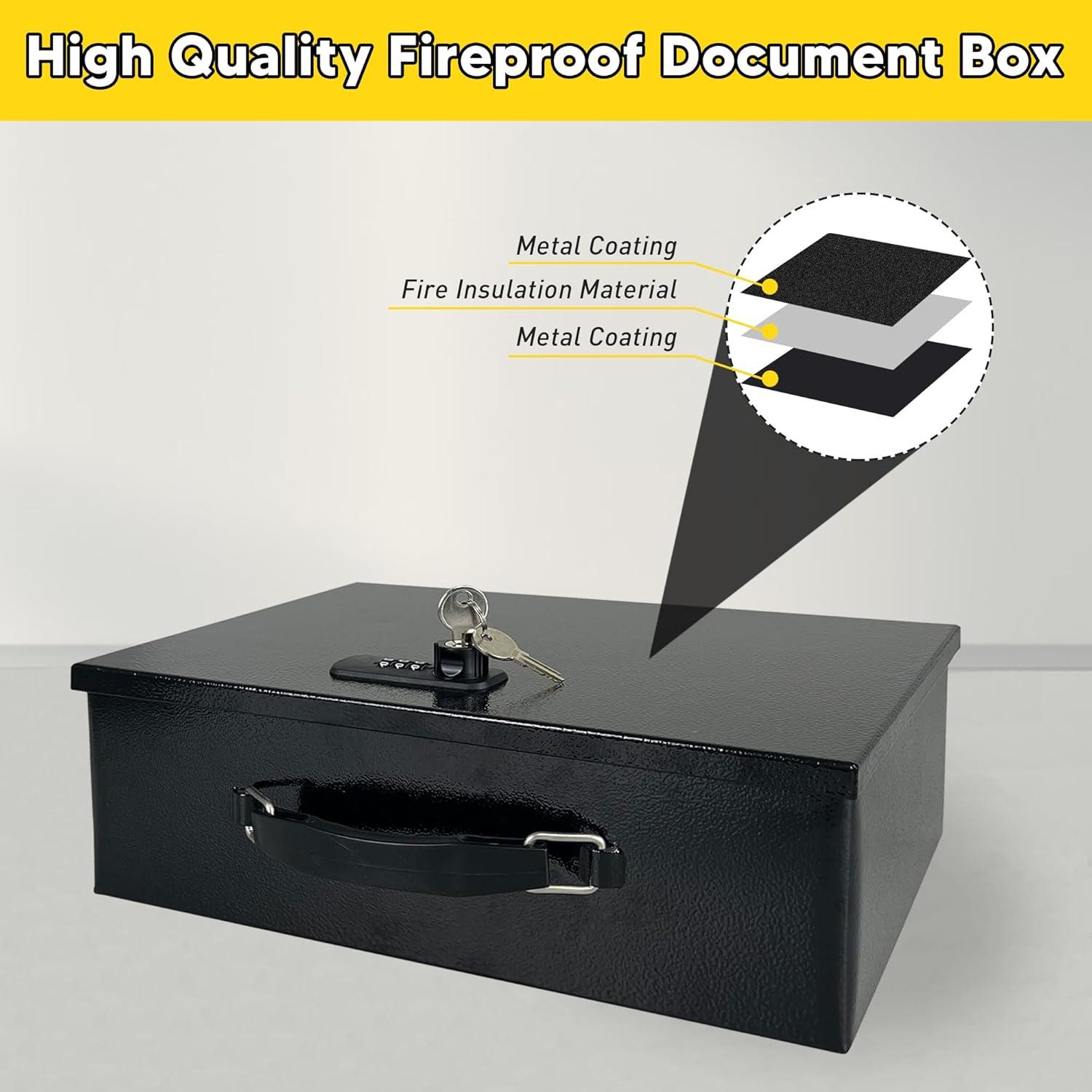 Caja de Seguridad a Prueba de Fuego YIYITOOLS VK018 2kg