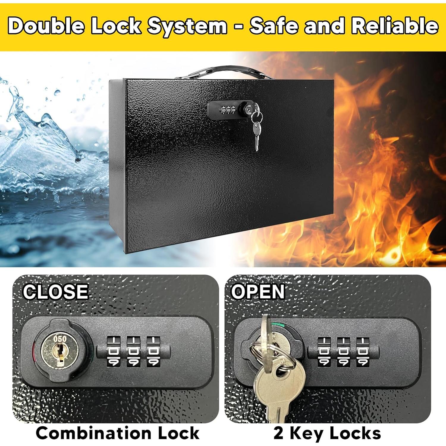Caja de Seguridad a Prueba de Fuego YIYITOOLS VK018 2kg