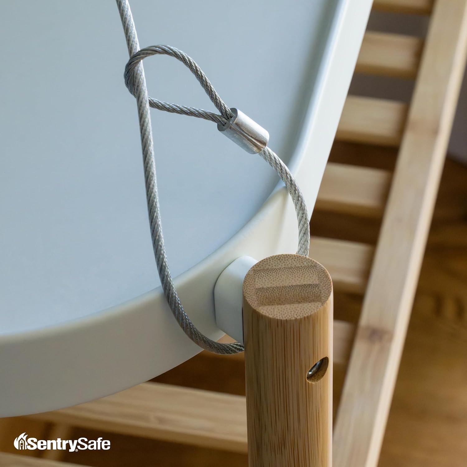 Caja Fuerte Pequeña SentrySafe con Cerradura de Llave - Negra