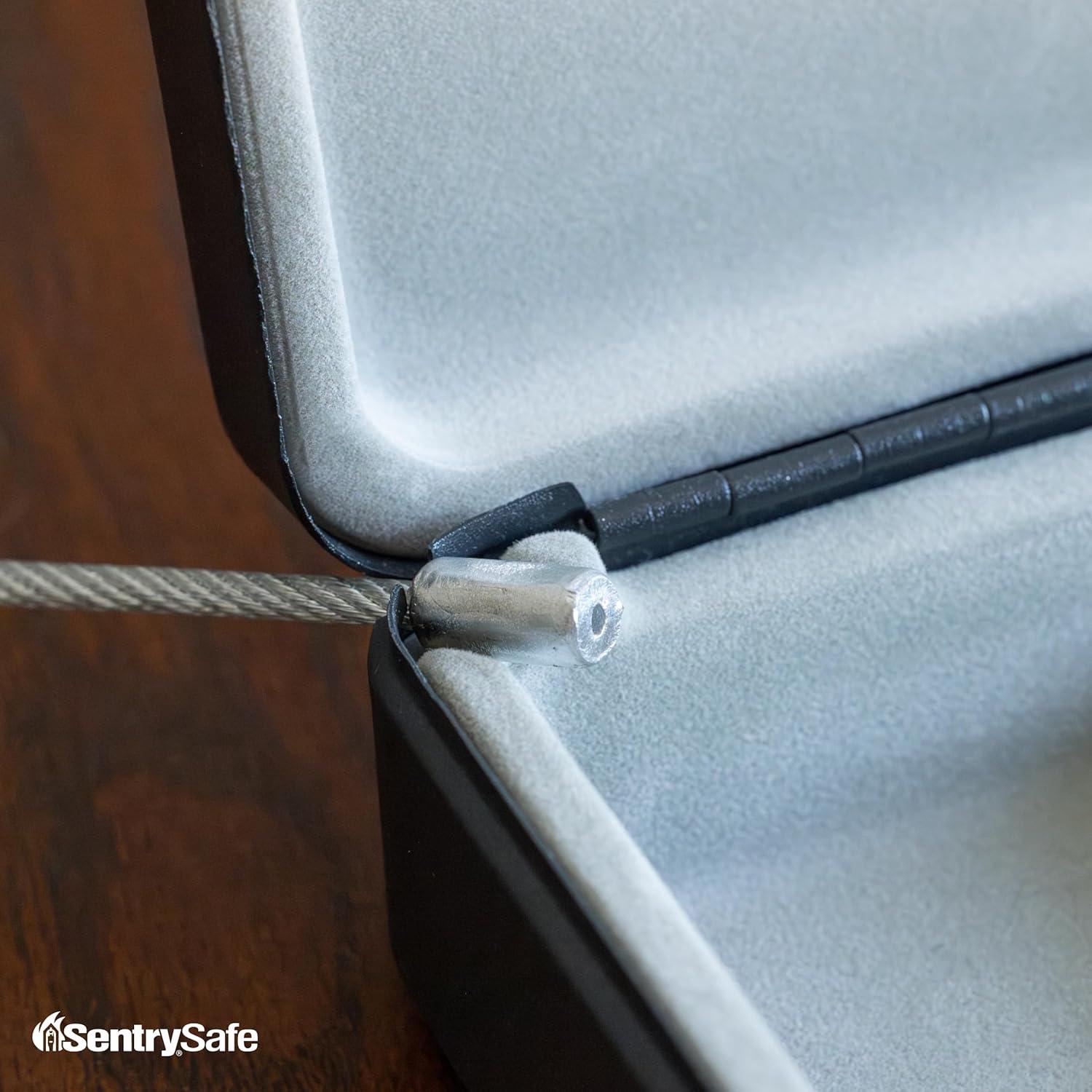 Caja Fuerte Pequeña SentrySafe con Cerradura de Llave - Negra