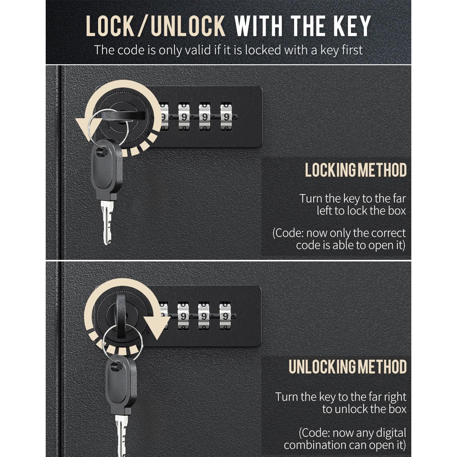 Gabinete de Llaves Uniclife 60 Llaves con Combinación y Llave