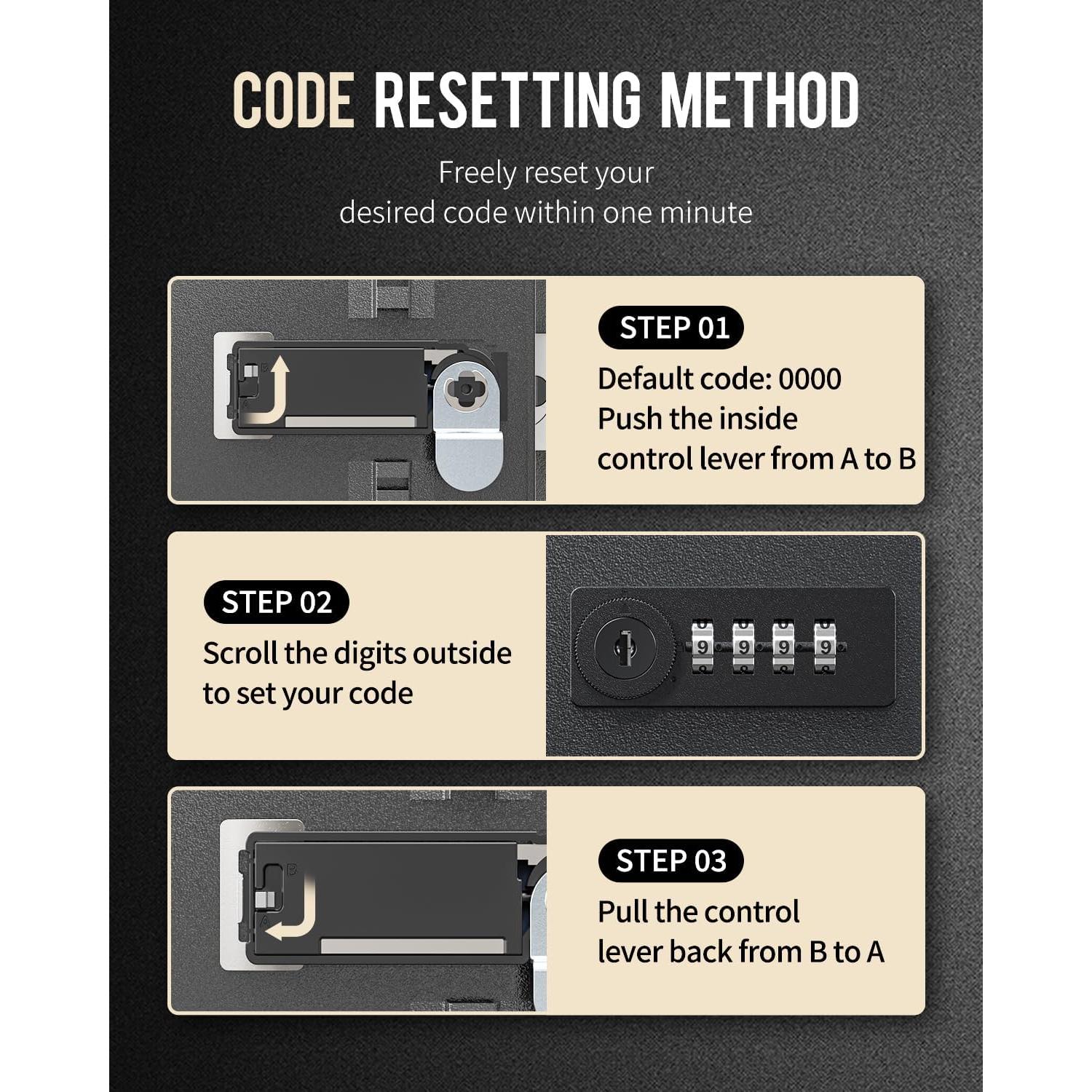 Gabinete de Llaves Uniclife 60 Llaves con Combinación y Llave