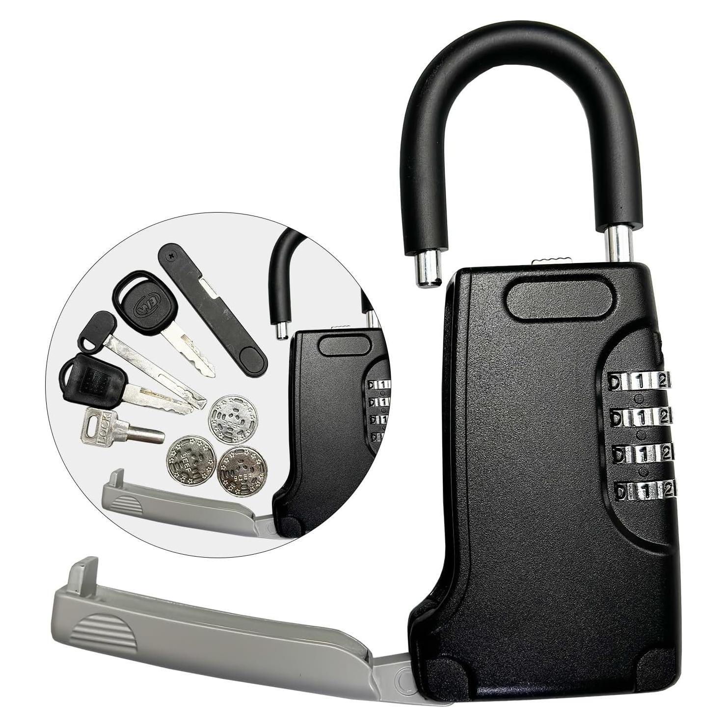 Caja de Seguridad para Llaves Lexng, Cerradura de Código, Negra