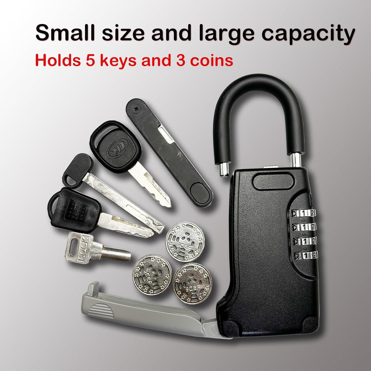 Caja de Seguridad para Llaves Lexng, Cerradura de Código, Negra