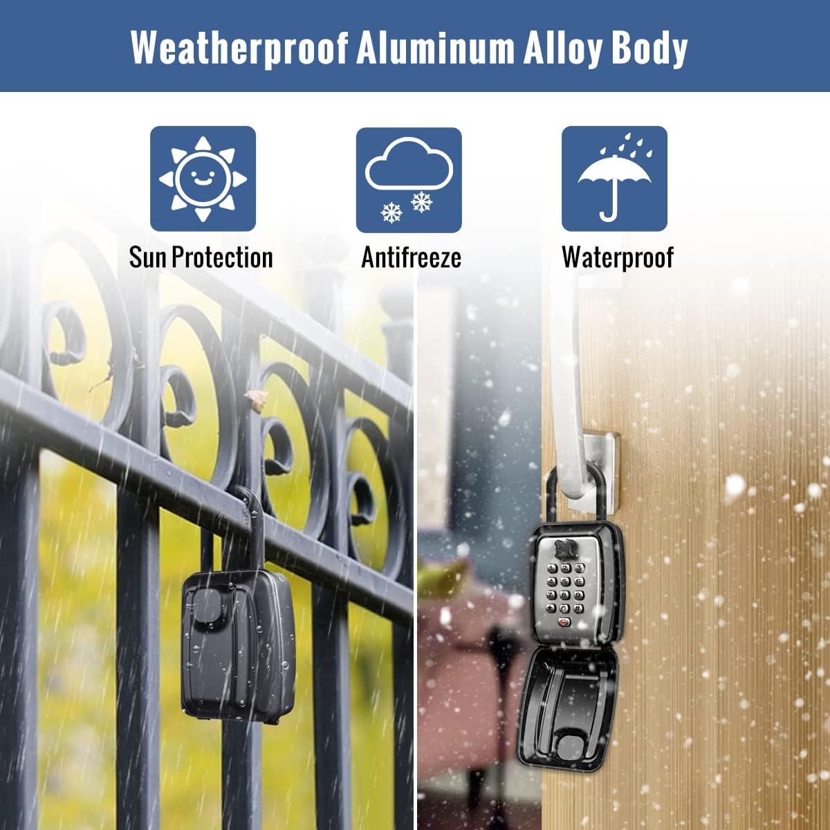 Caja de Llave con Combinación HUANLANG para Exterior 12 Dígitos