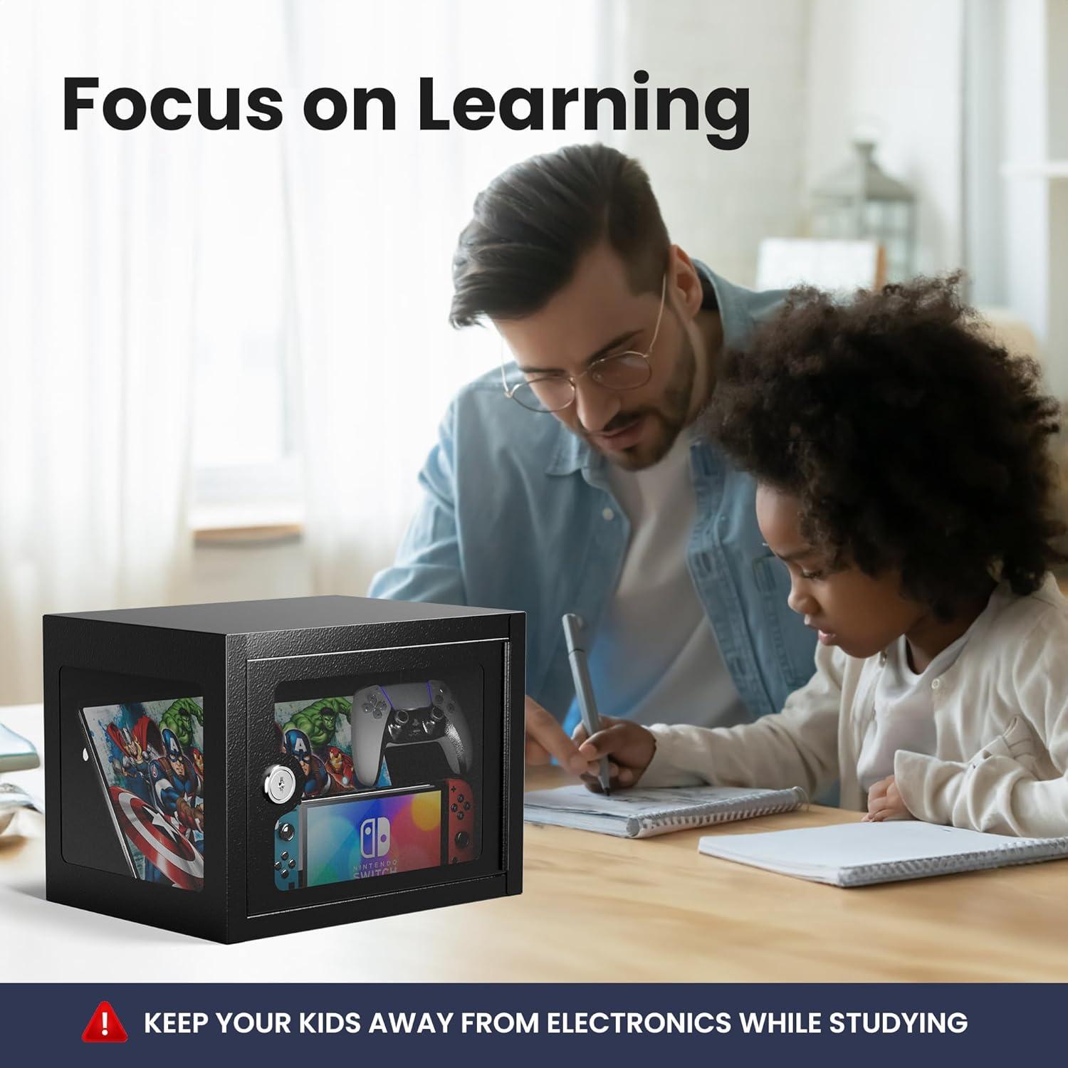 Caja Fuerte Pequeña Grimtron 0.23 pies³ con Llave - Medicamentos