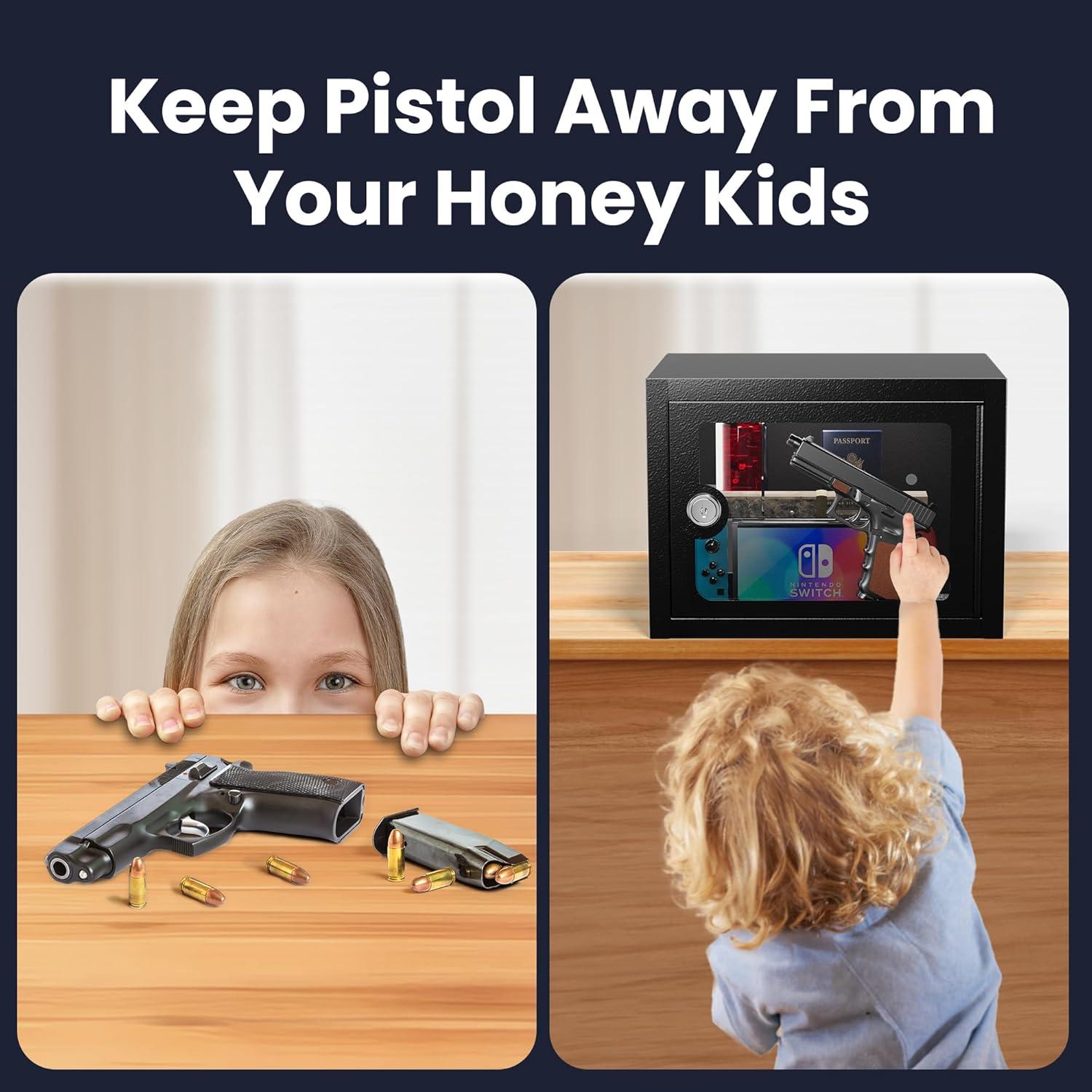 Caja Fuerte Pequeña Grimtron 0.23 pies³ con Llave - Medicamentos