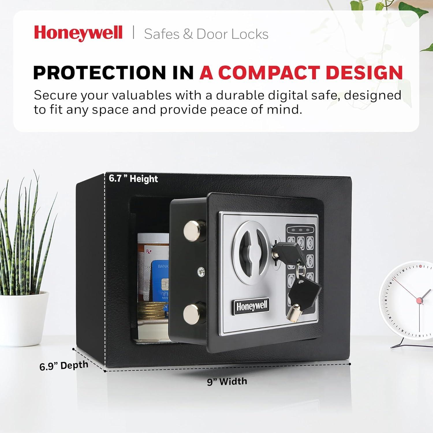 Caja Fuerte Pequeña Honeywell 5005 con Cerradura Digital 4.8L