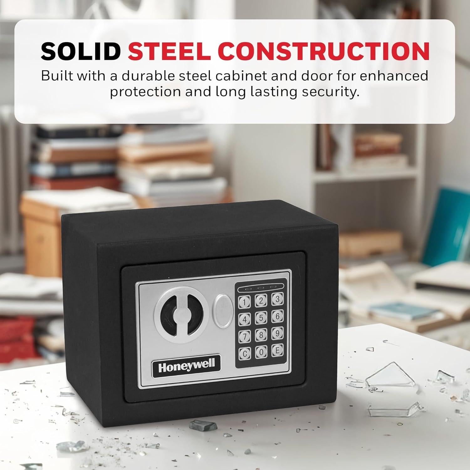 Caja Fuerte Pequeña Honeywell 5005 con Cerradura Digital 4.8L