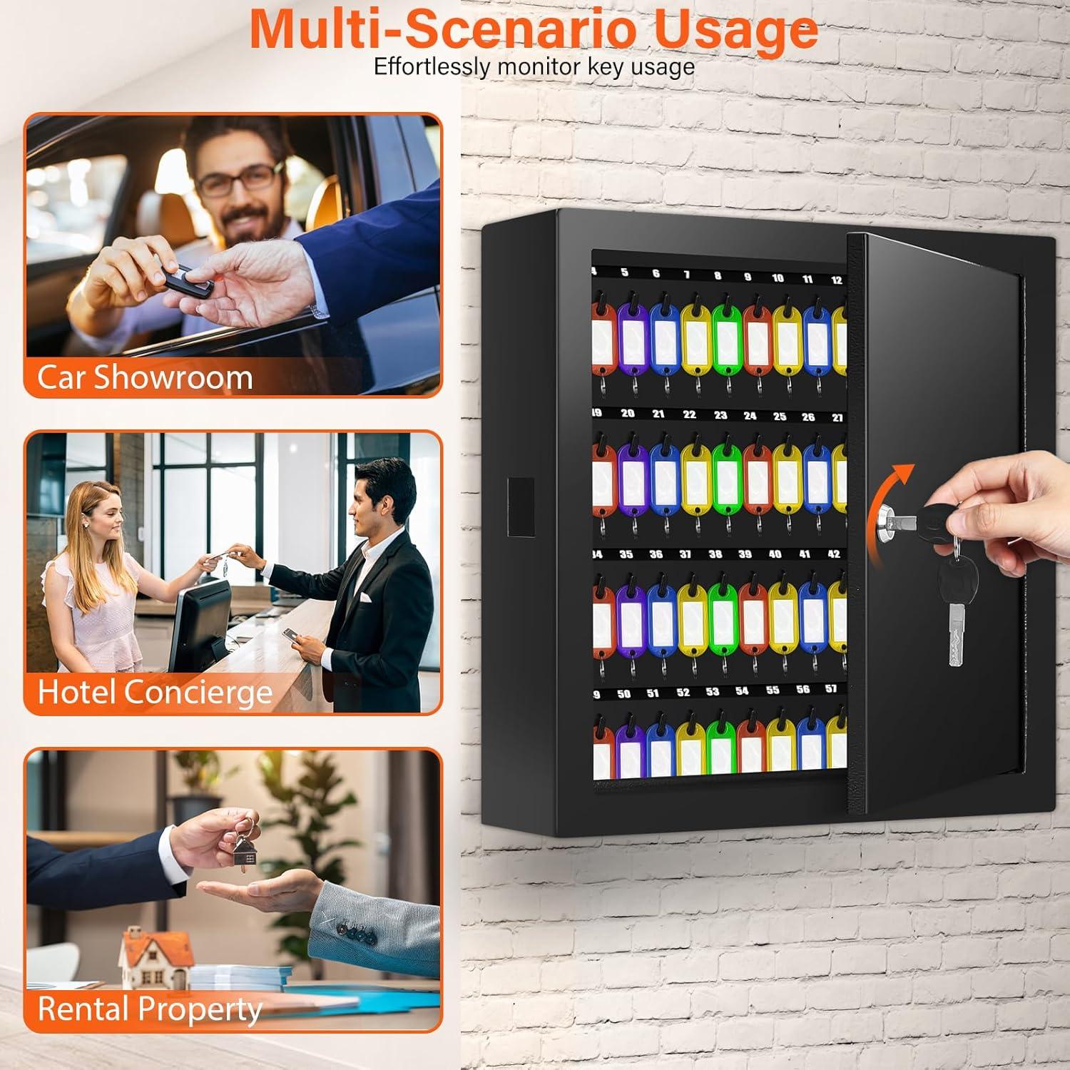 Armario de Llaves Nebakne 100 Posiciones Seguridad Pared