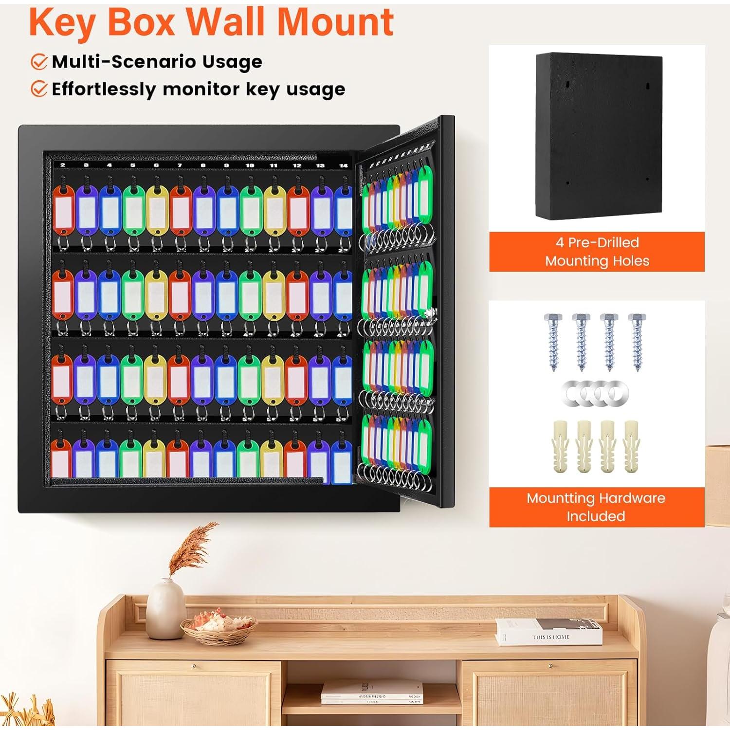 Armario de Llaves Nebakne 100 Posiciones Seguridad Pared