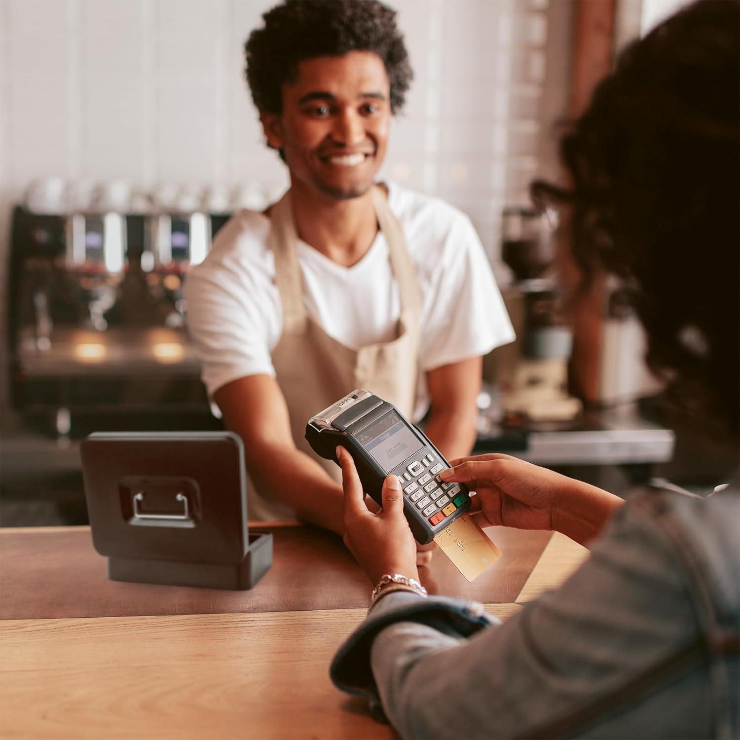 Caja de Dinero Goehiaul con Bandeja y Cerradura 25x20x9 cm Negra