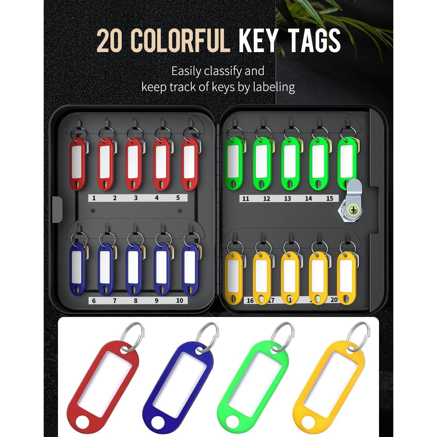 Gabinete de Llaves Uniclife 20 Posiciones con Cerradura Negra