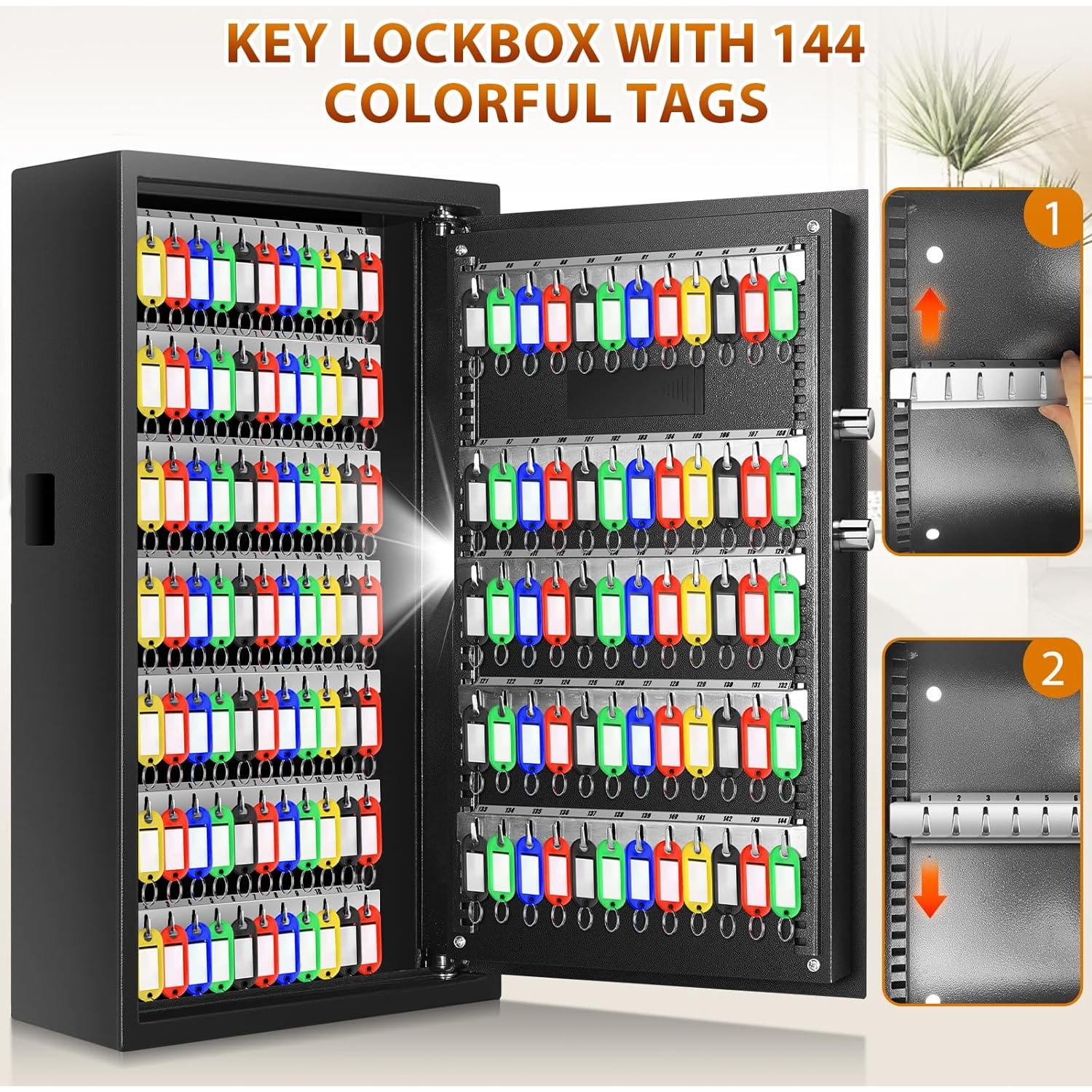 Caja Fuerte Ignífuga Nebakne para 144 Llaves con Cerradura Electrónica