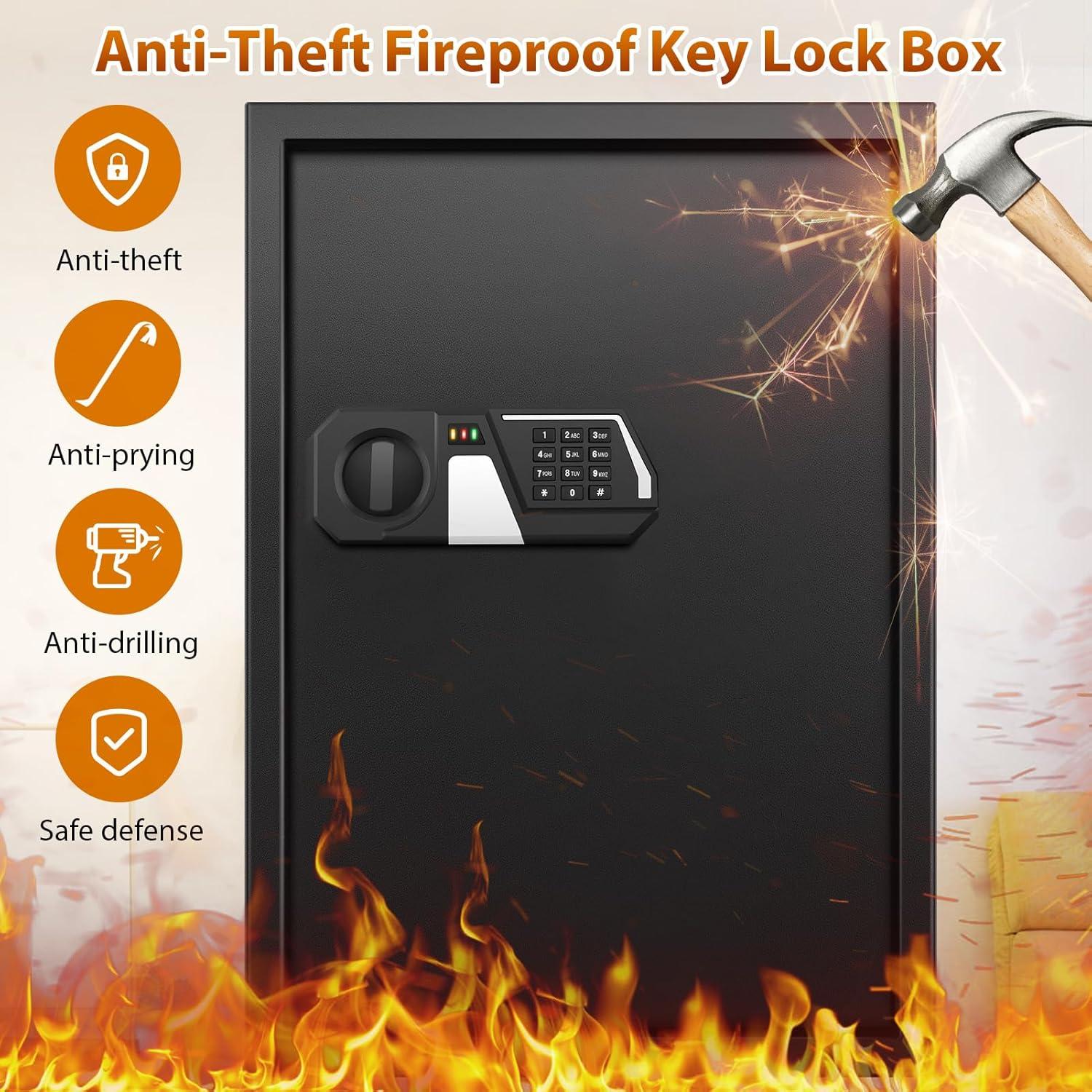 Caja Fuerte Ignífuga Nebakne para 144 Llaves con Cerradura Electrónica