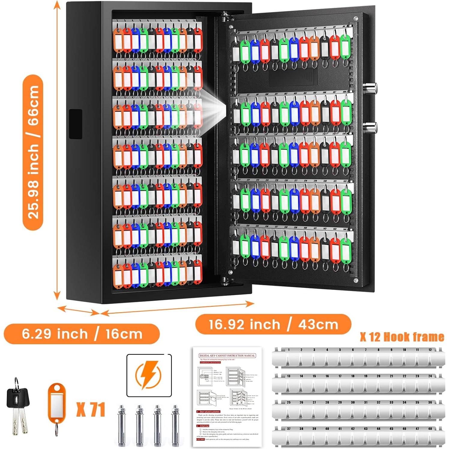 Cabinet de Llaves Nebakne 144 Posiciones Alta Resistencia