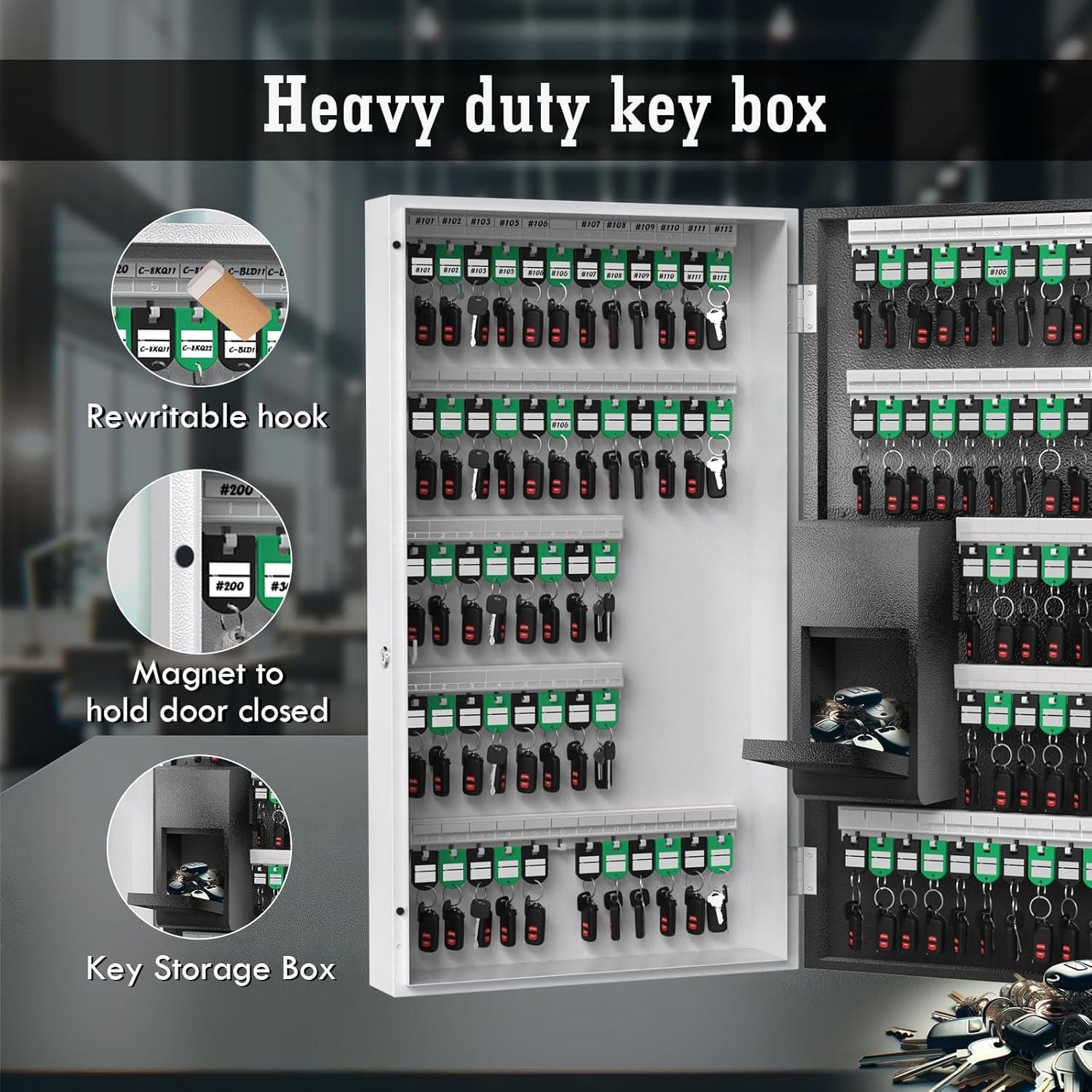 Caja de Llaves WeHere 104 Llaves Montada en Pared con Bluetooth