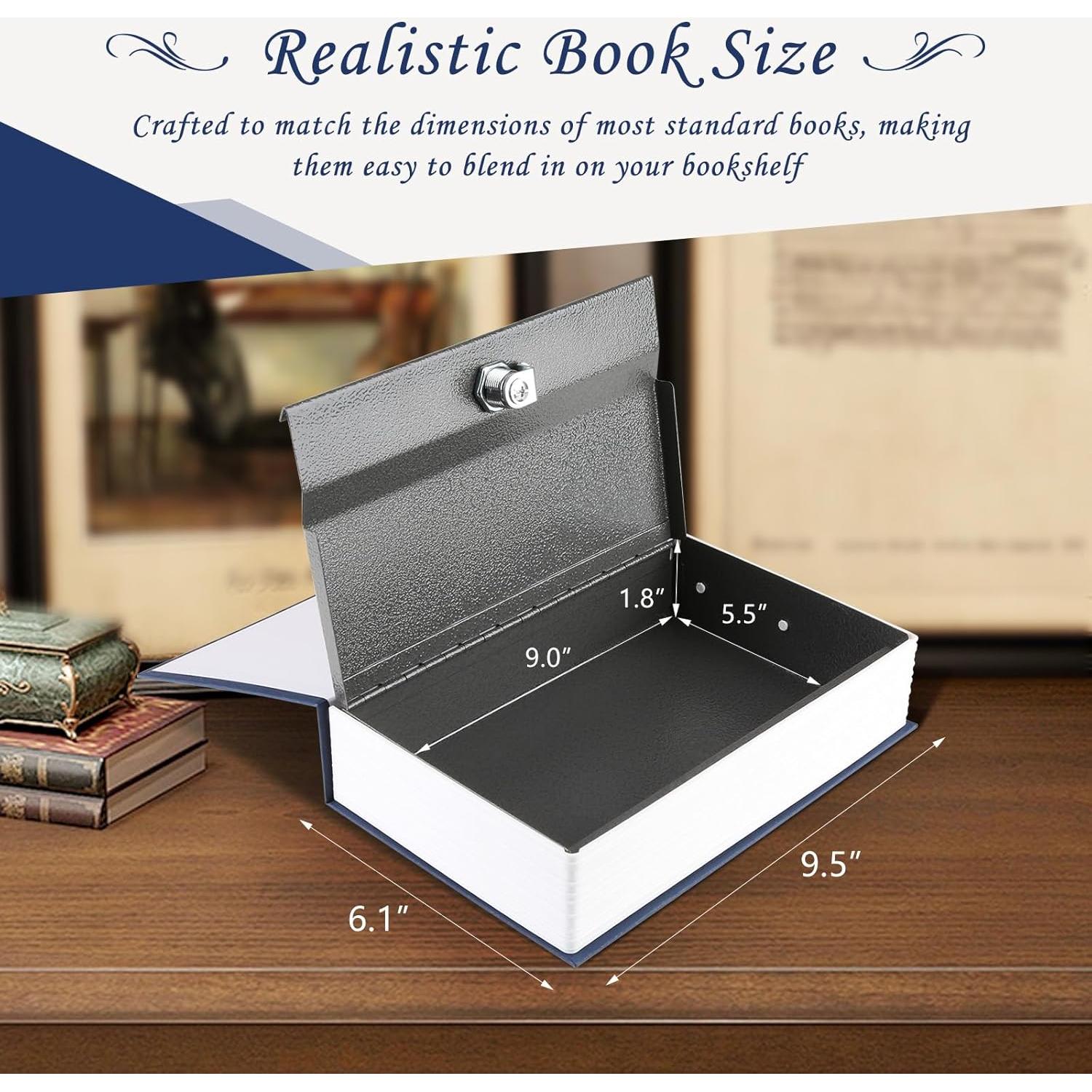 Caja de Seguridad de Libros Tahoe Trails Azul Marino 24.1x15.5cm